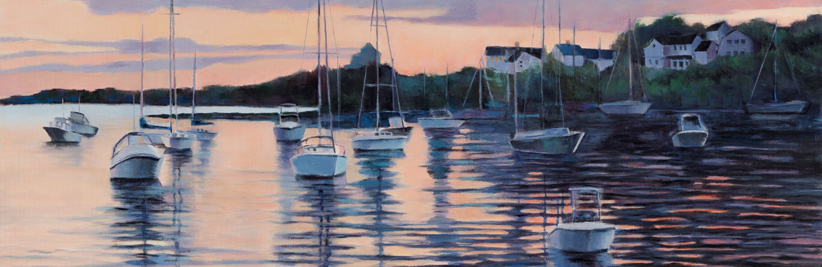"Sunset Over the Harbor" by Kristin Stashenko