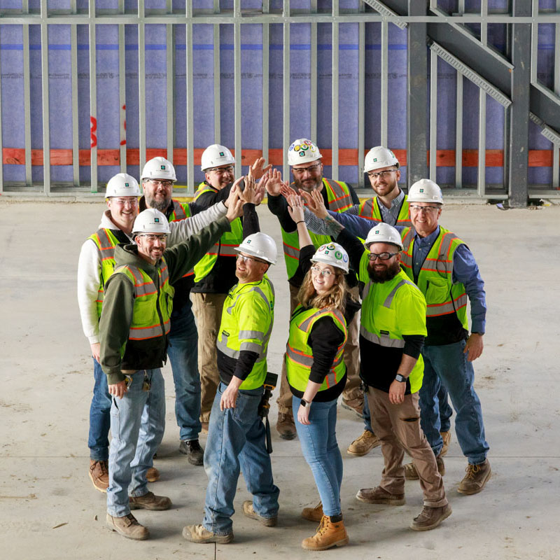 Hunnewell School Safety Team & Training during construction progress